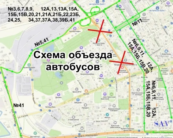 В Бресте на время бала выпускников перекроют часть ул. Ленина. Как будет ходить общественный транспорт В Бресте на время бала выпускников перекроют часть ул. Ленина. Как будет ходить общественный транспорт