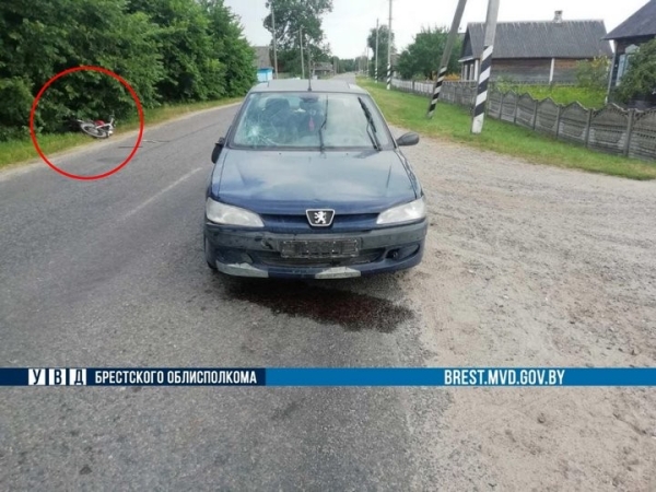 Две аварии с мотоциклистами-бесправниками произошли в Брестской области