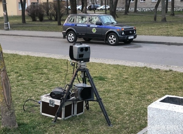 Места установки датчиков контроля скорости на дорогах Бреста и области 10-14 августа