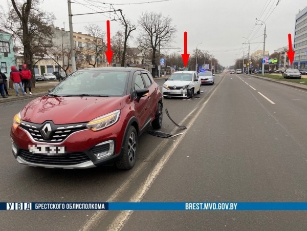 ГАИ рассказала подробности ДТП в Бресте возле ЦУМа