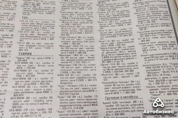 30 лет спустя. Какие машины продавались в 1993 году и сколько они стоят сегодня