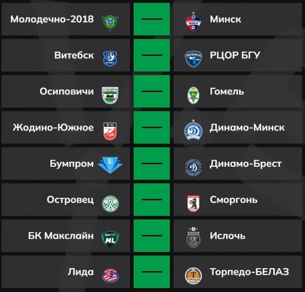 Состоялась жеребьевка 1/16 финала Кубка Беларуси. С кем сыграет «Динамо-Брест»