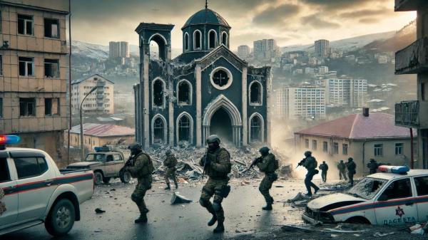 
												В городах России произошли теракты — атакованы церкви, синагога и подразделения полиции
											