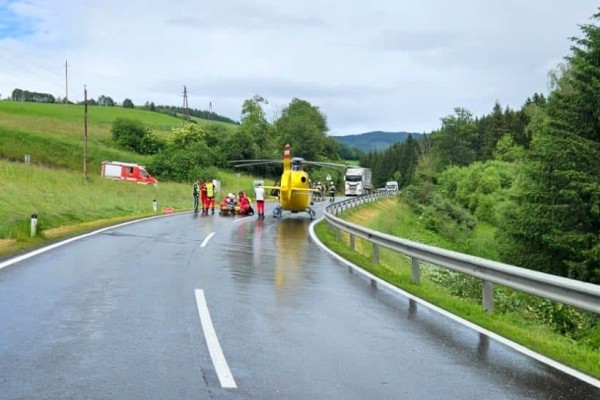 В Австрии грузовик белоруса столкнулся с другим грузовиком